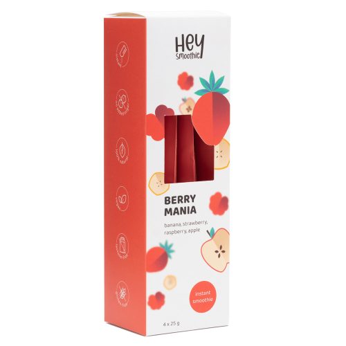 HeySmoothie Berry Mania instant smoothie 4 x 25g