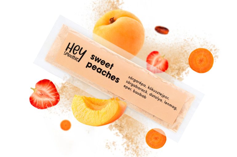 HeySmoothie Sweet Peaches instant smoothie